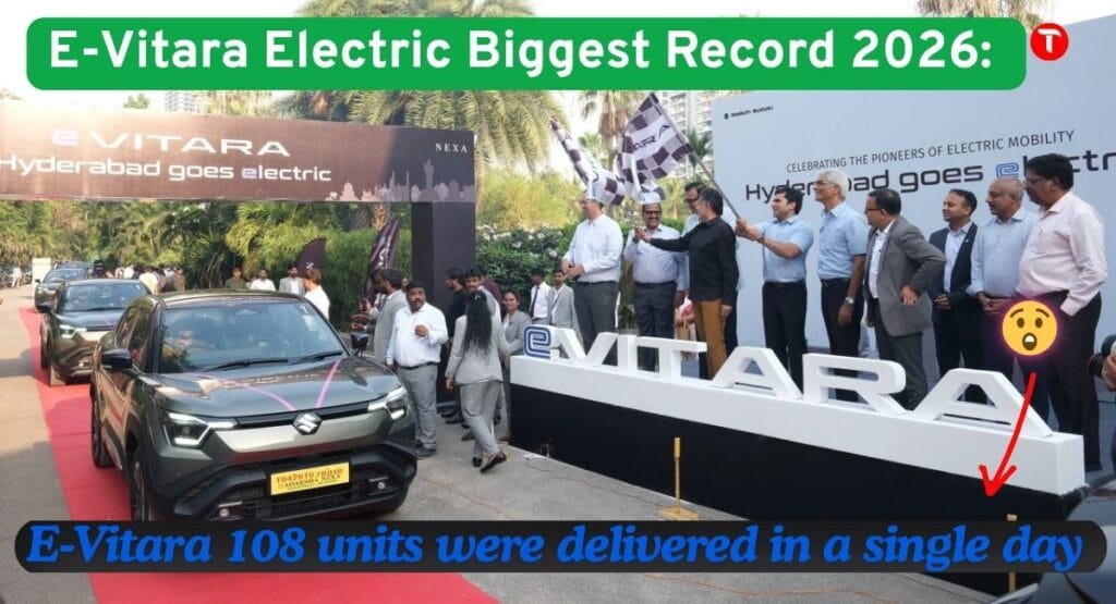 E-Vitara Electric Biggest Record 2026: E-Vitara 108 units were delivered in a single day