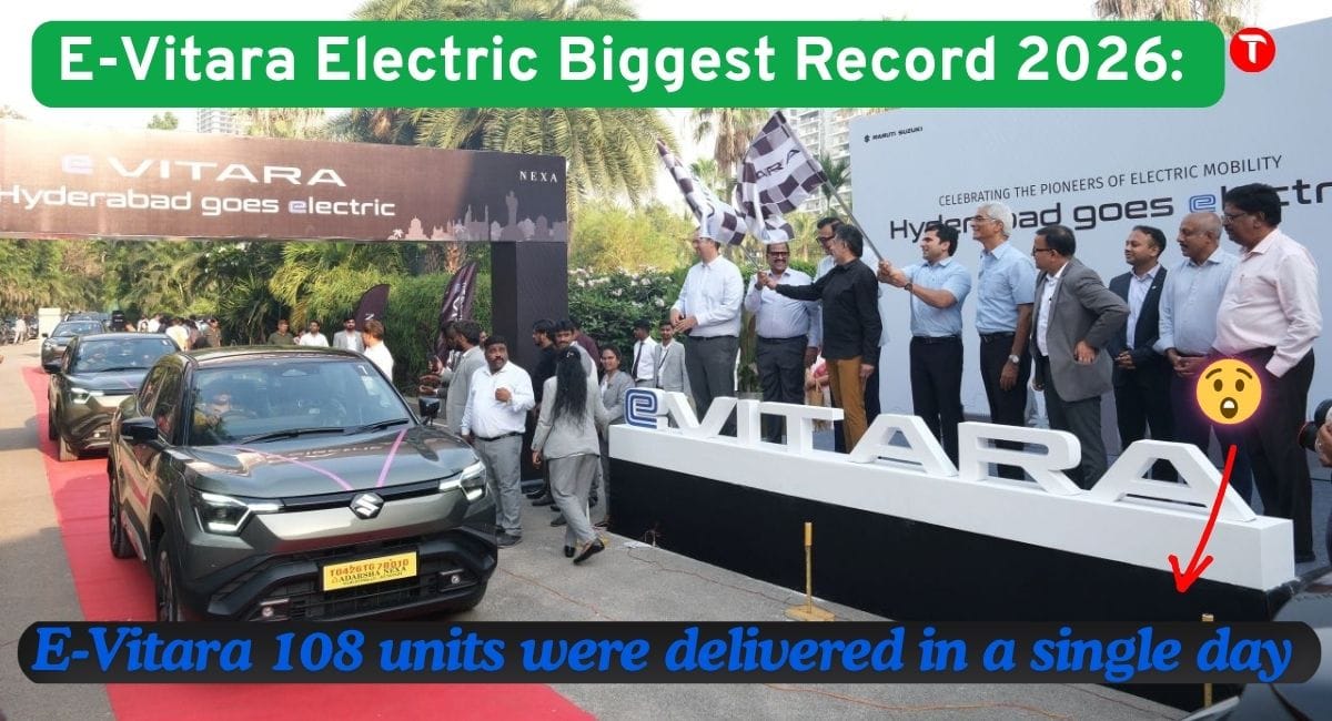 E-Vitara Electric Biggest Record 2026: E-Vitara 108 units were delivered in a single day