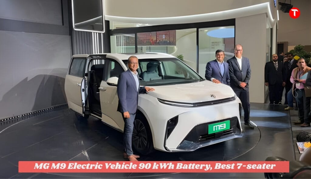 MG M9 Electric Vehicle Review: 90 kWh Battery, Best 7-seater, 548 km Range MUV, Detail