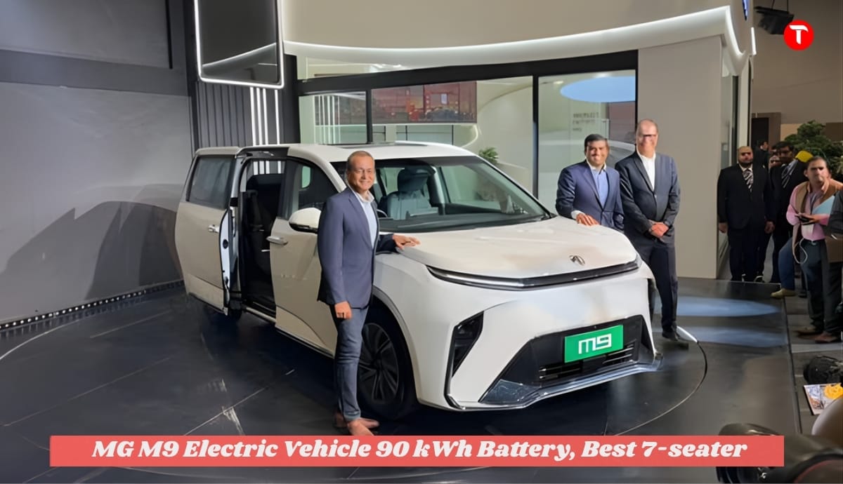 MG M9 Electric Vehicle Review: 90 kWh Battery, Best 7-seater, 548 km Range MUV, Detail