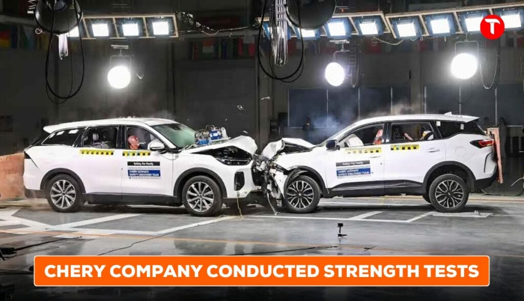 Chery company conducted strength tests: Joint Test Conducted with Three Vehicles Tiggo 9 and Tiggo 7