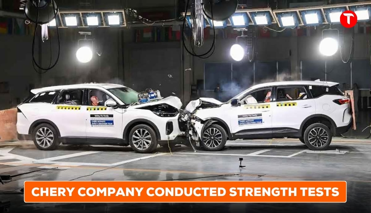 Chery company conducted strength tests: Joint Test Conducted with Three Vehicles Tiggo 9 and Tiggo 7