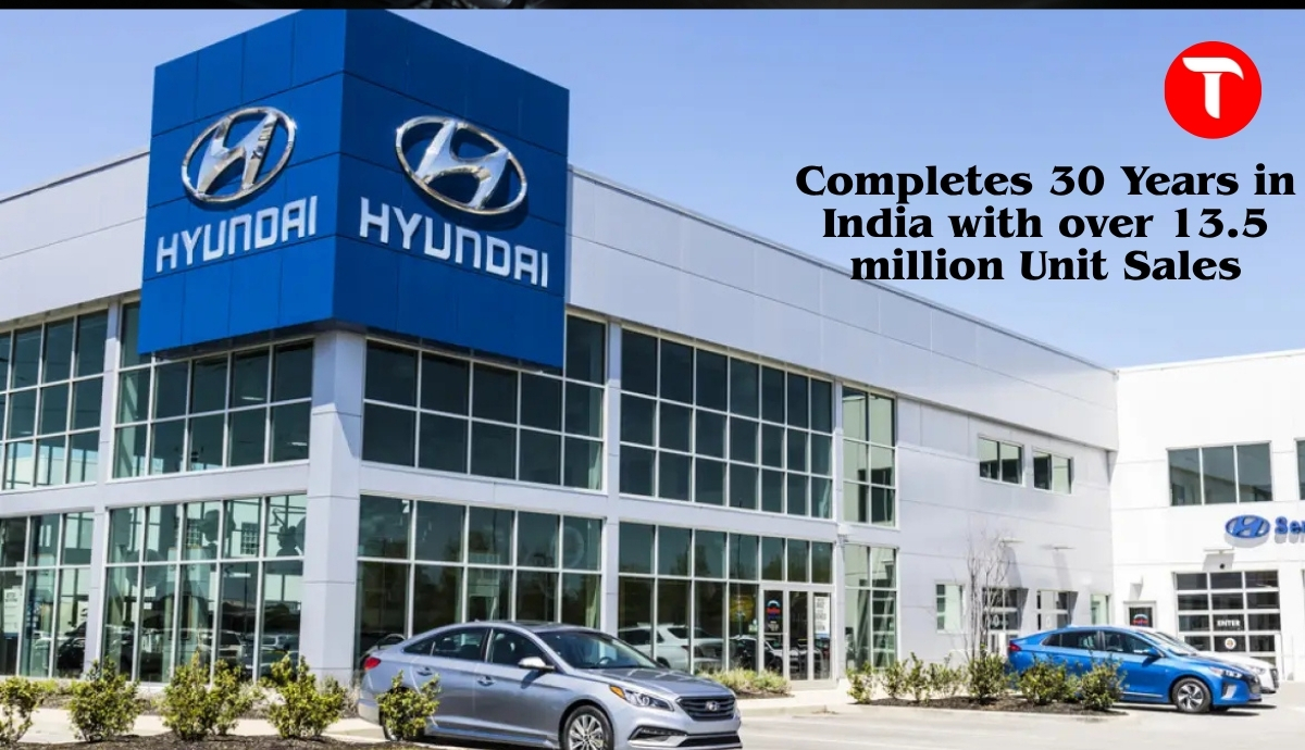 Hyundai Motor: Completes 30 Years in India with over 13.5 million Unit Sales