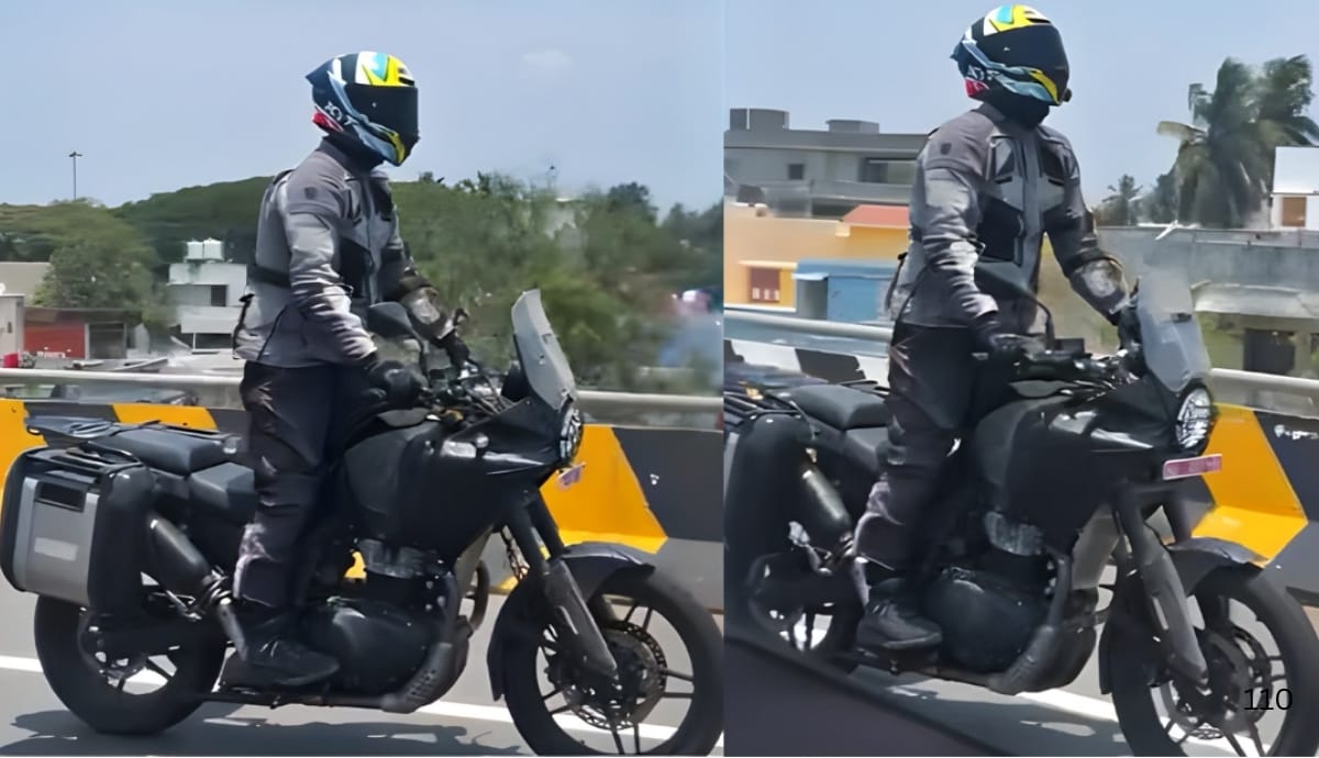 Royal Enfield Himalayan 750 was spotted road-testing with accessories