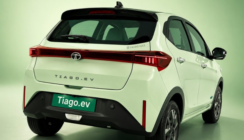 Tata Tiago EV 2026 Rear Profile Design