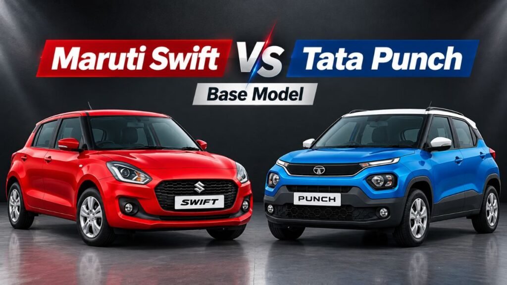 Maruti Swift vs Tata Punch: Which Base Petrol Car Offers Better Value for Money?